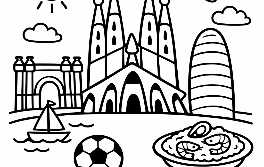 Kolorowanka Barcelona