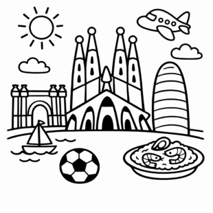 Kolorowanka Barcelona