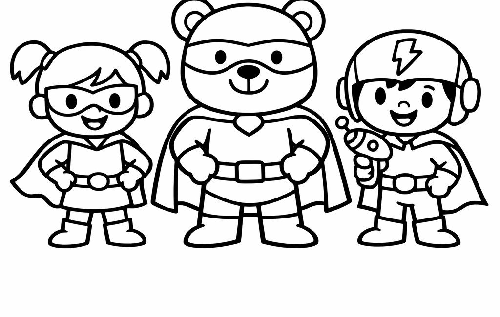 Kolorowanka Bohaterowie