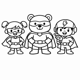 Kolorowanka Bohaterowie