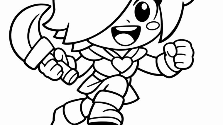 Kolorowanka Brawl Stars Colette