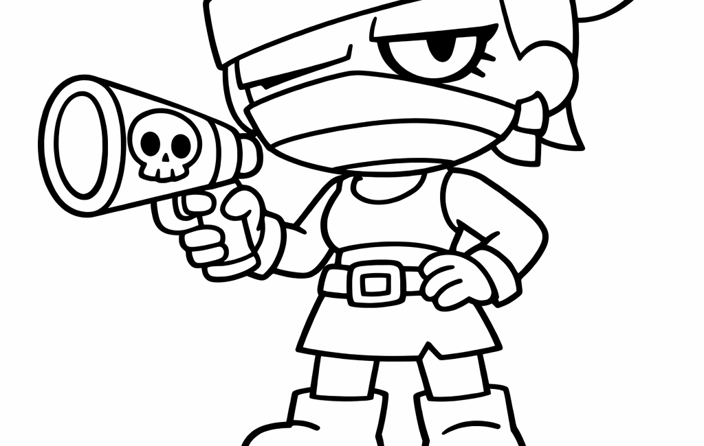 Kolorowanka Brawl Stars Emz