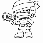 Kolorowanka Brawl Stars Colette