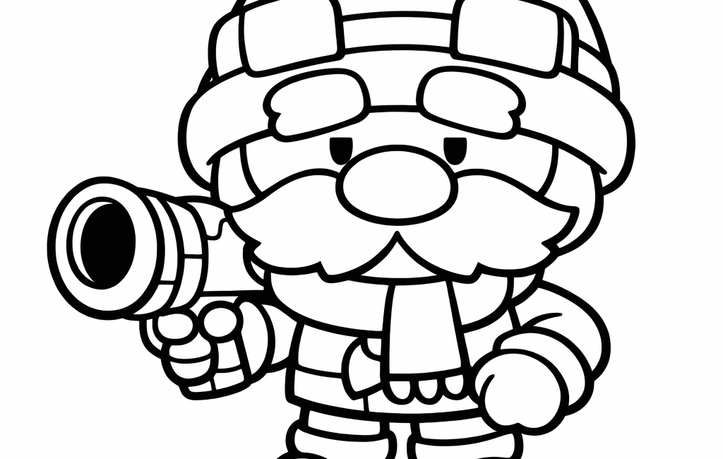 Kolorowanka Brawl Stars Gale