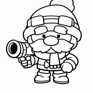 Kolorowanka Brawl Stars Gale