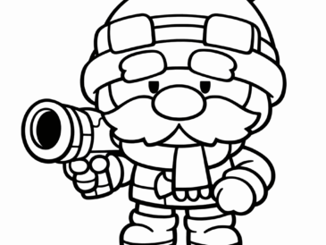 Kolorowanka Brawl Stars Gale