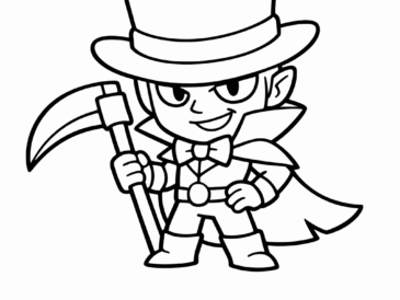 Kolorowanka Brawl Stars Mortis