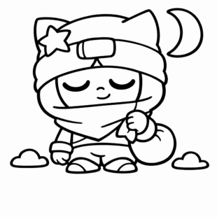 Kolorowanka Brawl Stars Sandy