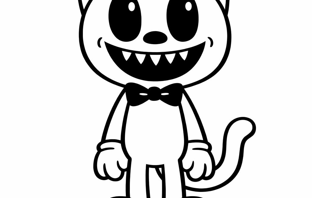 Kolorowanka Cartoon Cat