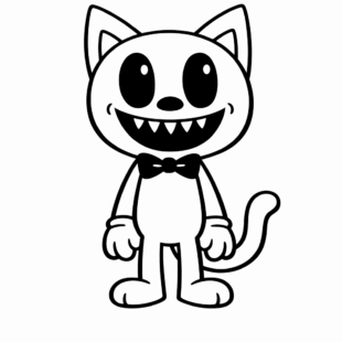 Kolorowanka Cartoon Cat