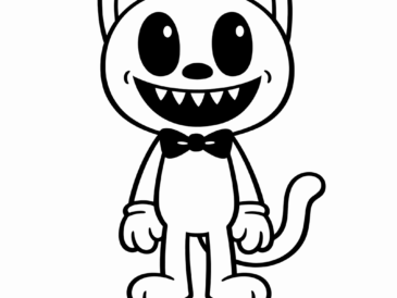 Kolorowanka Cartoon Cat