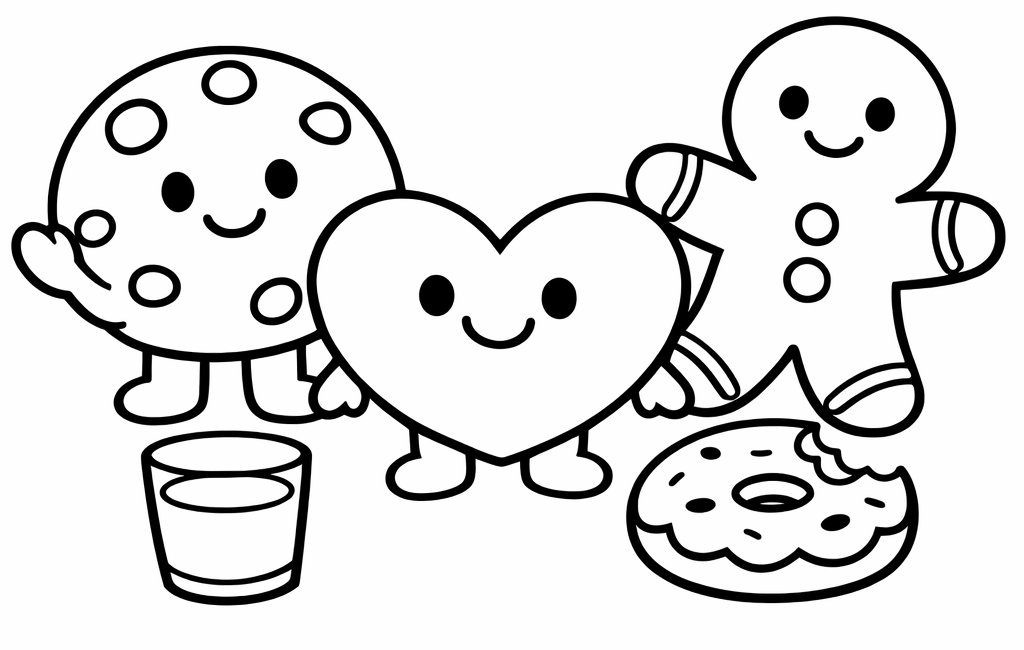 Kolorowanka Ciasteczka