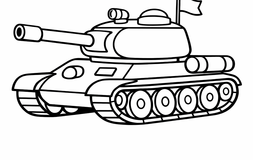 Kolorowanka Czołg Rudy 102