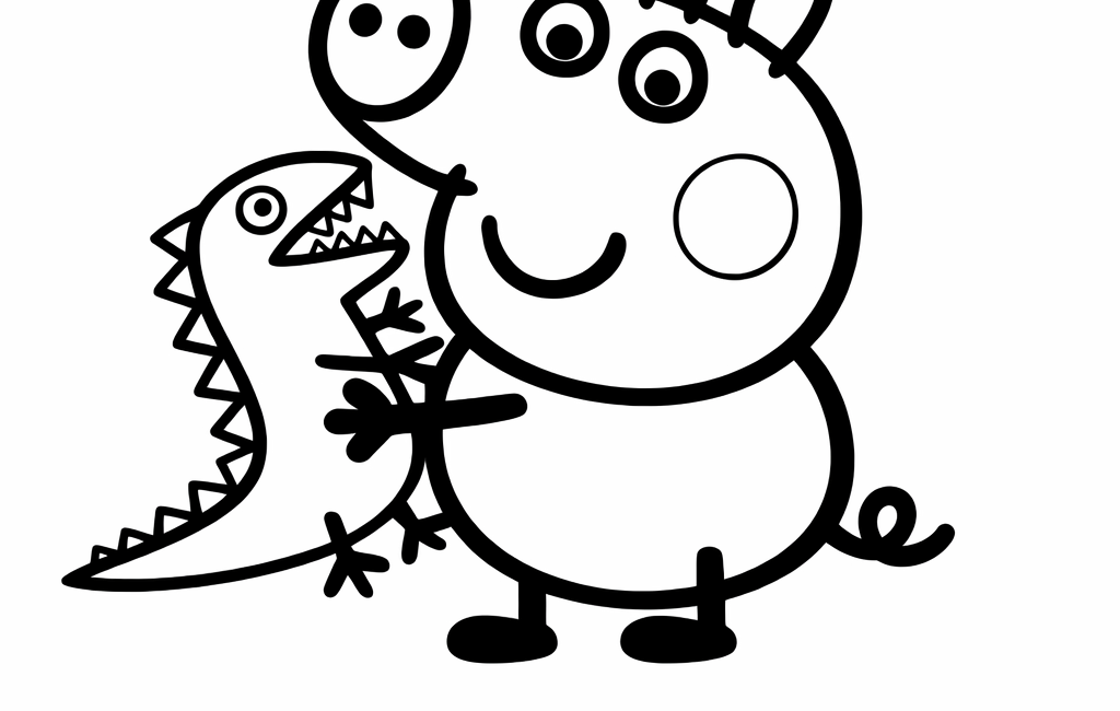 Kolorowanka George Świnka Peppa