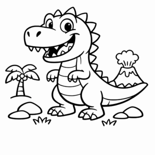 Kolorowanka Gigantozaur