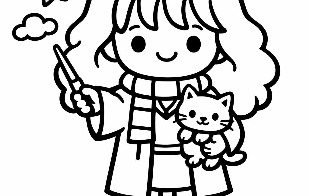 Kolorowanka Harry Potter Hermiona