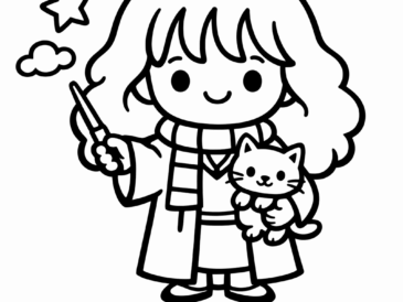 Kolorowanka Harry Potter Hermiona