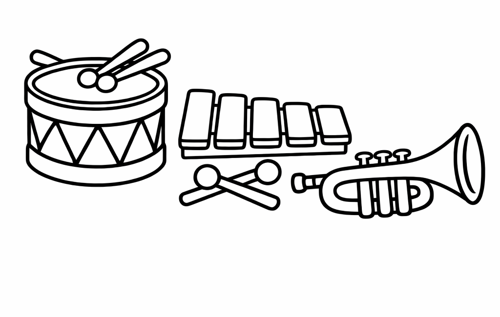 Kolorowanka Instrumenty