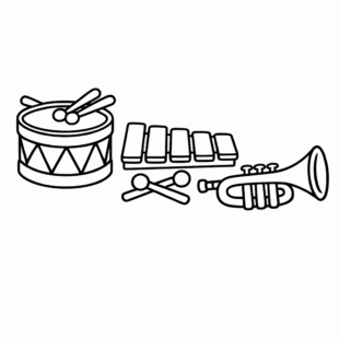 Kolorowanka Instrumenty