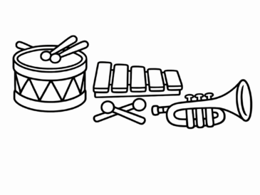 Kolorowanka Instrumenty
