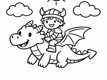 Kolorowanka Jeźdźcy Smoków