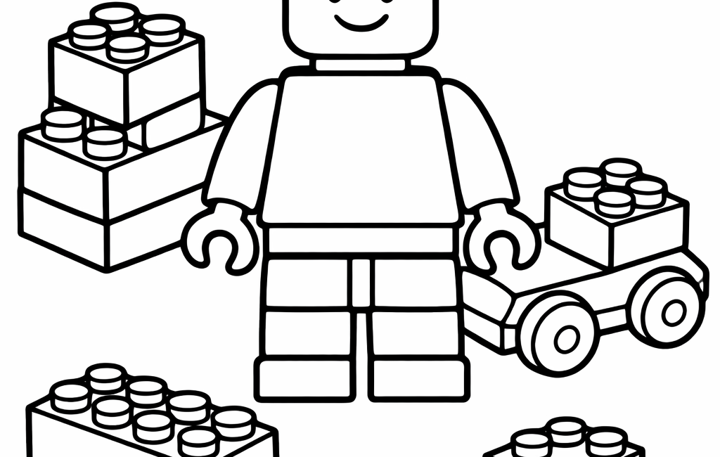 Kolorowanka Klocki Lego