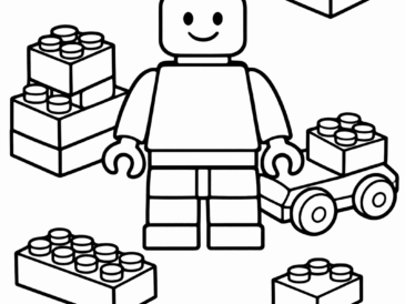Kolorowanka Klocki Lego