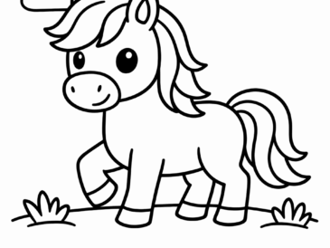 Kolorowanka Koń Mustang