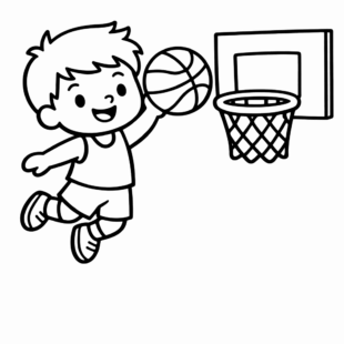 Kolorowanka Koszykówka