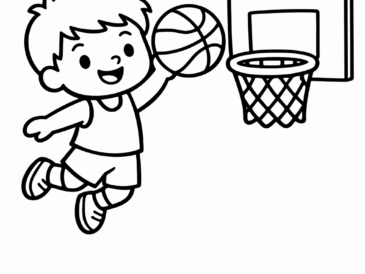 Kolorowanka Koszykówka