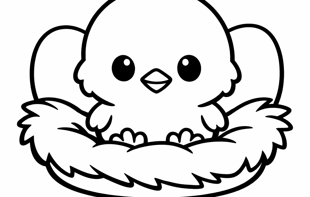 Kolorowanka Kurczaczek