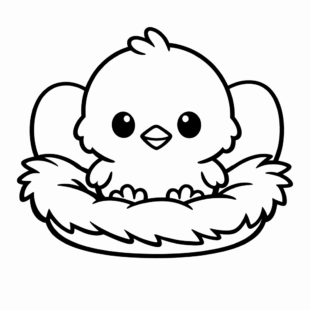 Kolorowanka Kurczaczek