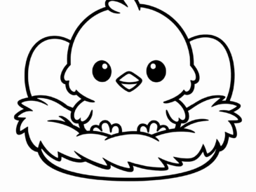 Kolorowanka Kurczaczek