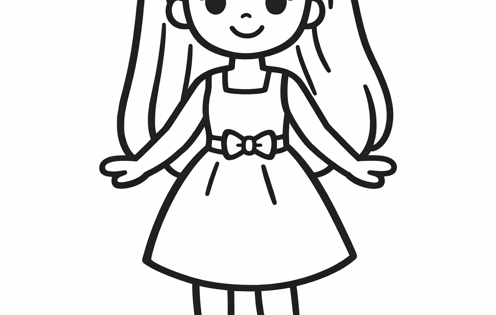 Kolorowanka Lalka Barbie