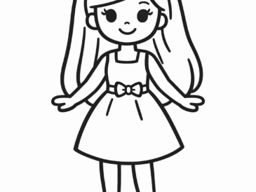 Kolorowanka Lalka Barbie