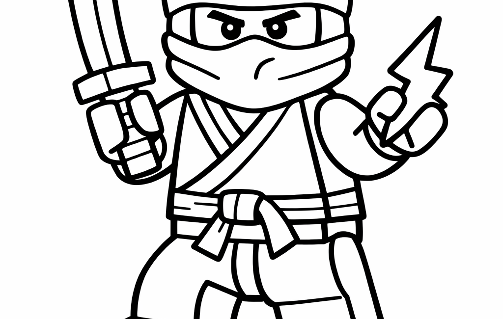 Kolorowanka Lego Ninjago Jay