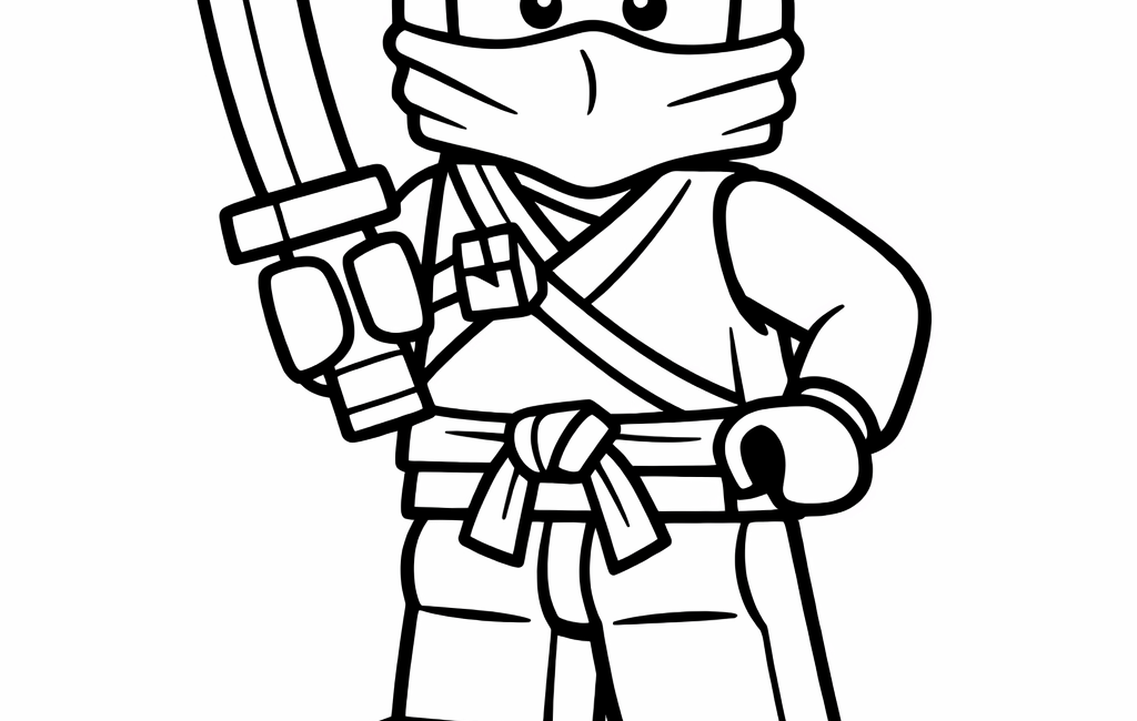 Kolorowanka Lego Ninjago Zane
