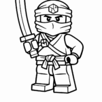 Kolorowanka Lego Ninjago Jay