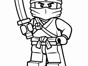 Kolorowanka Lego Ninjago Zane