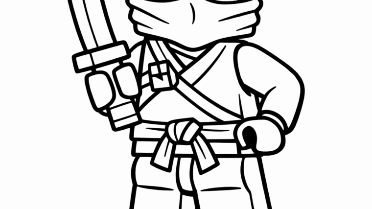 Kolorowanka Lego Ninjago Zane