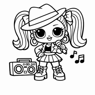 Kolorowanka Lol Omg Remix