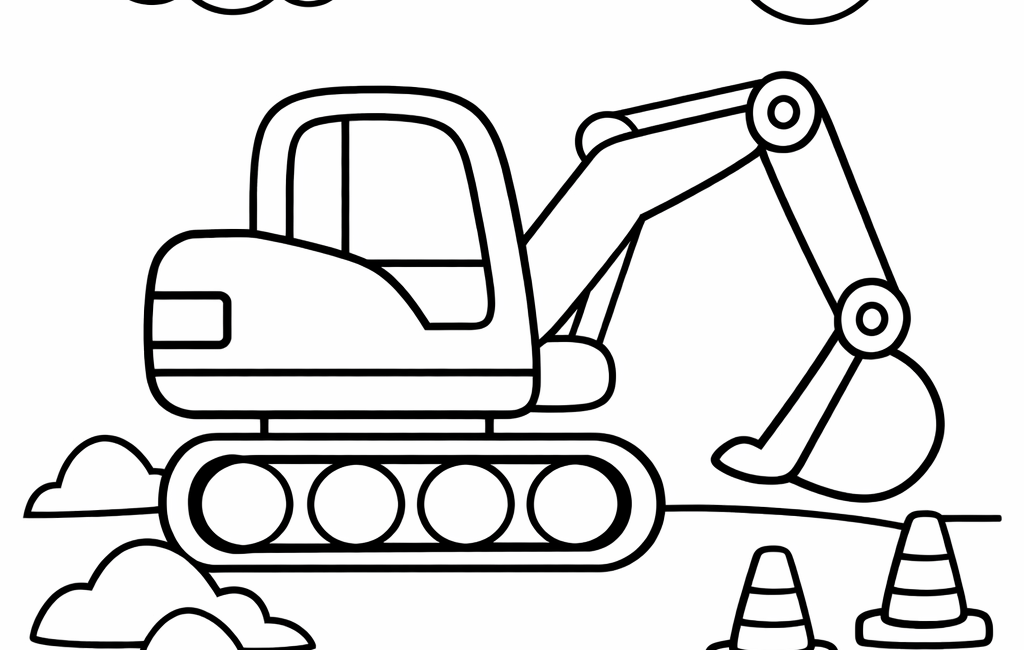 Kolorowanka Maszyny Budowlane