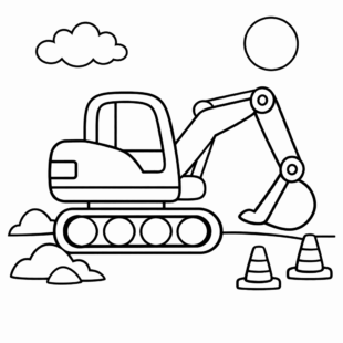 Kolorowanka Maszyny Budowlane