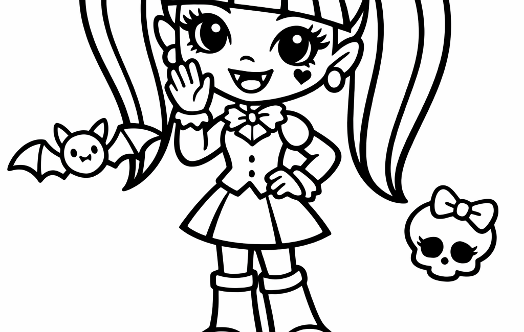 Kolorowanka Monster High Draculaura