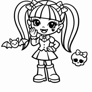 Kolorowanka Monster High Draculaura