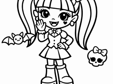 Kolorowanka Monster High Draculaura