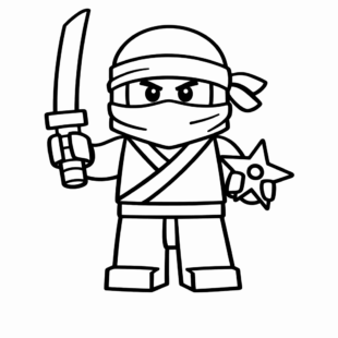 Kolorowanka Ninja Lego