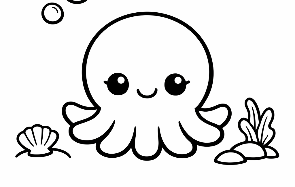Kolorowanka Ośmiornica