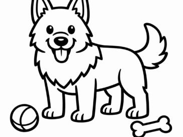 Kolorowanka Owczarek Niemiecki