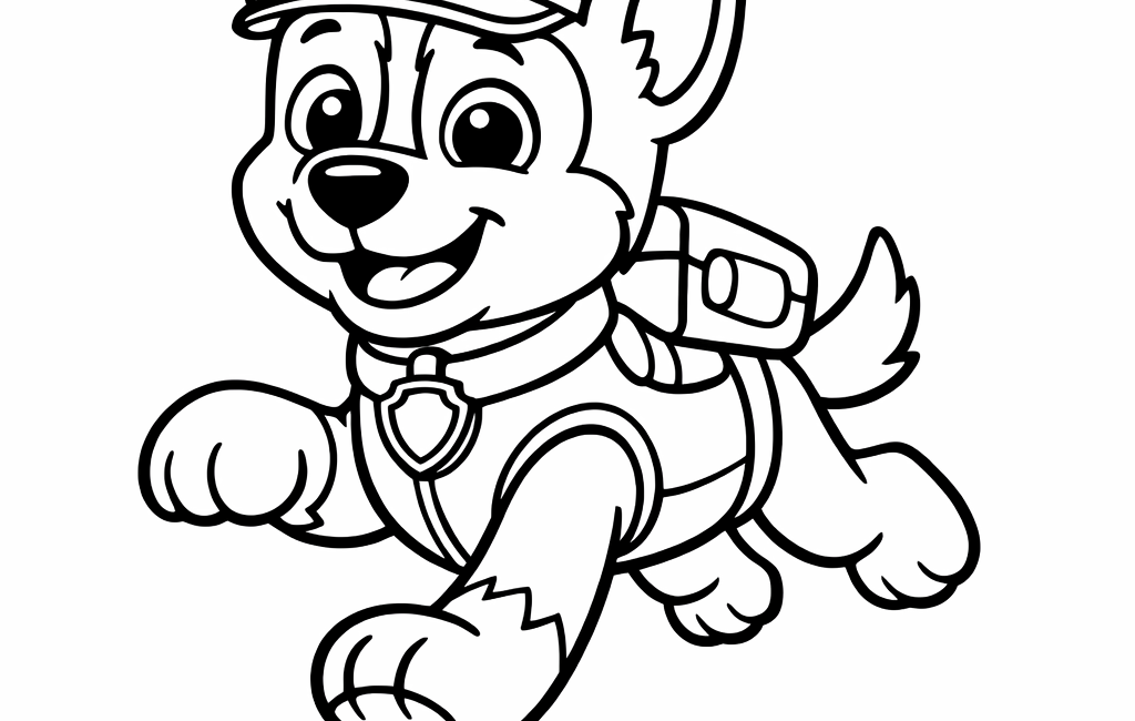 Kolorowanka Psi Patrol Chase
